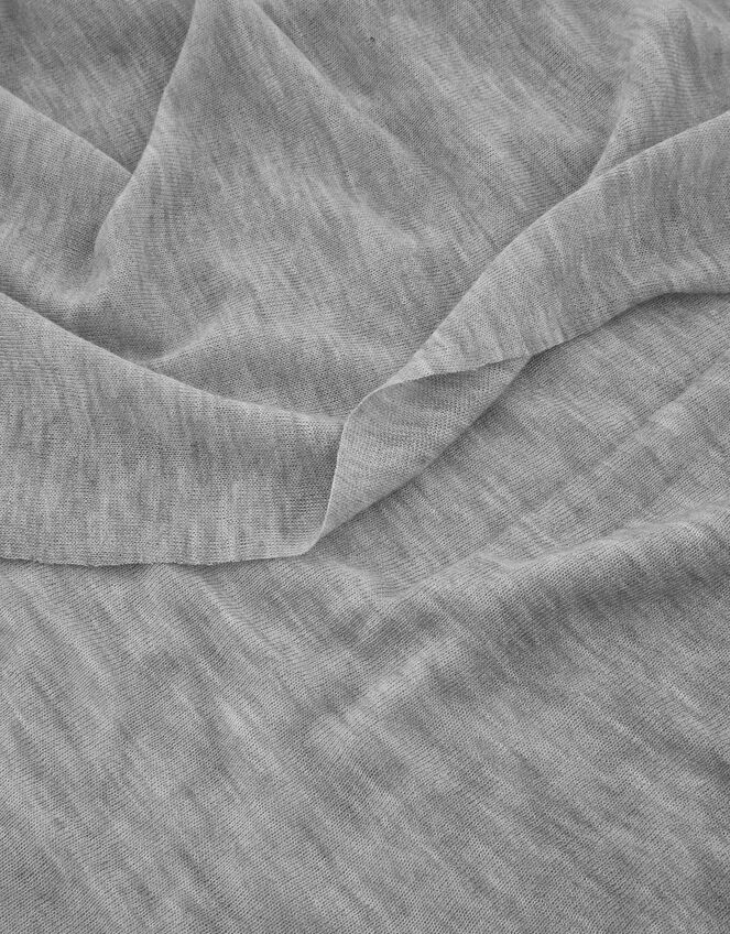 Lightweight Knitted Scarf, Grey (GREY), large