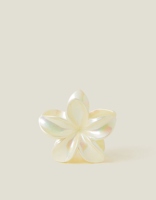 Pearly Tropical Flower Claw Clip, , large