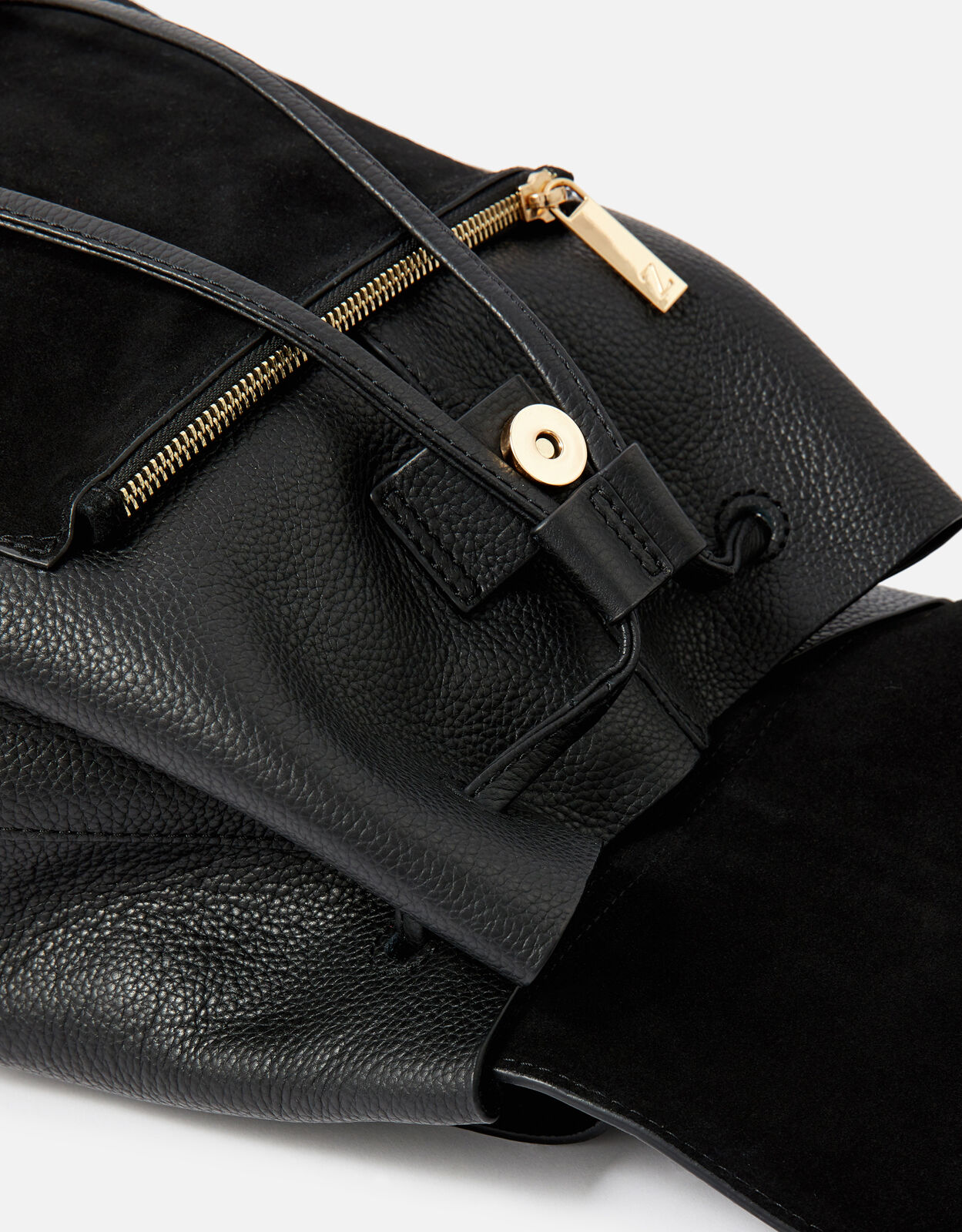 Black leather backpack accessorize Clearance