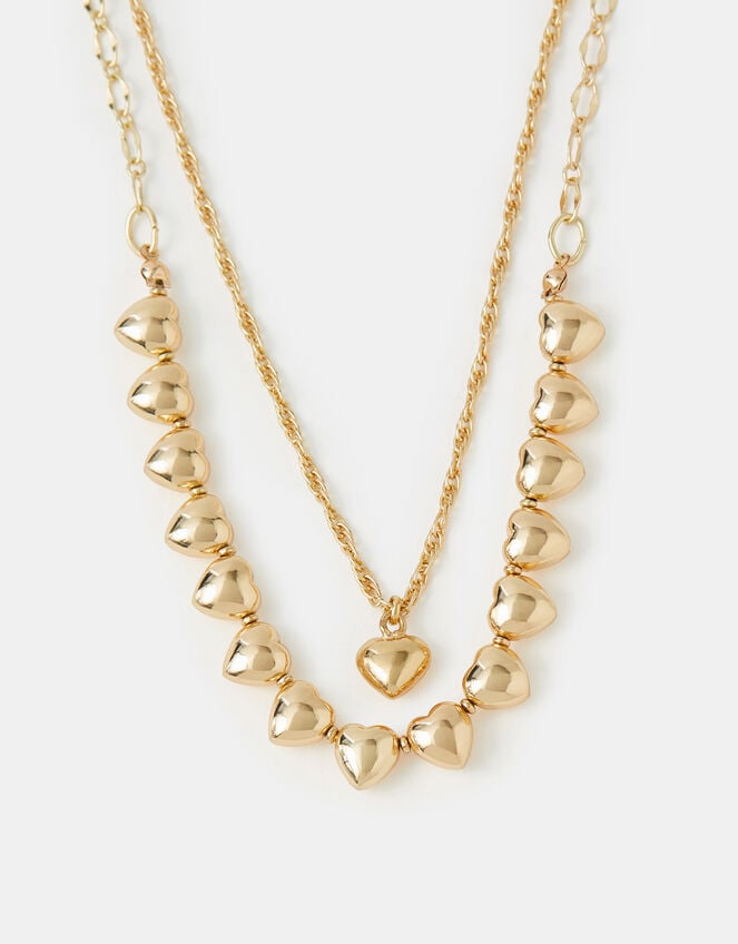 2-Pack Heart Pendant Necklaces, , large