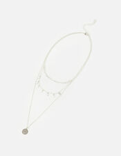 Filigree Drop Detail Layered Necklace, , large