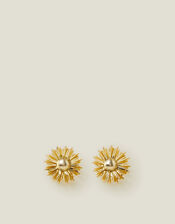 Sunflower Statement Stud Earrings, , large