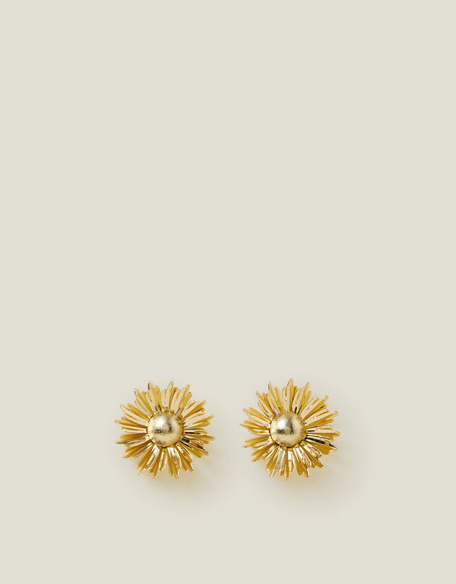 Sunflower Statement Stud Earrings, , large