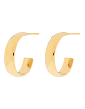 Gold-Plated Mini Hoop Earrings, , large