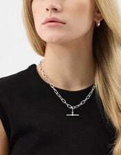 Chunky T-Bar Charm, Silver (SILVER), large