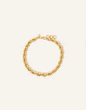 14ct Gold-Plated Large Twist Chain Necklace, , large