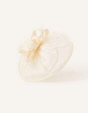 Penelope Sinamay Bow Band Fascinator, Ivory (IVORY), large