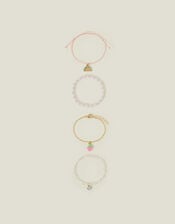 4-Pack Girls Spring Friendship Bracelets, , large