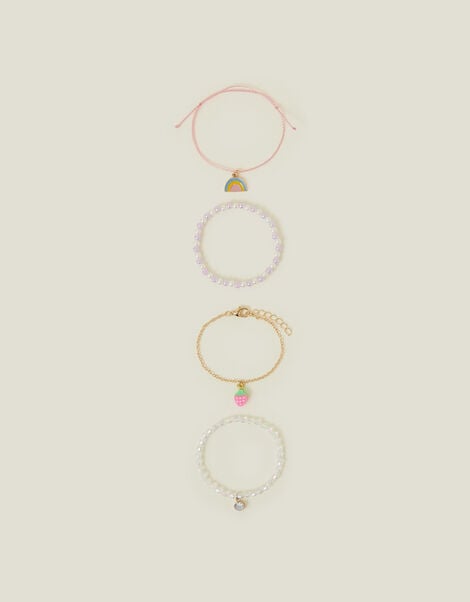 4-Pack Girls Spring Friendship Bracelets, , large