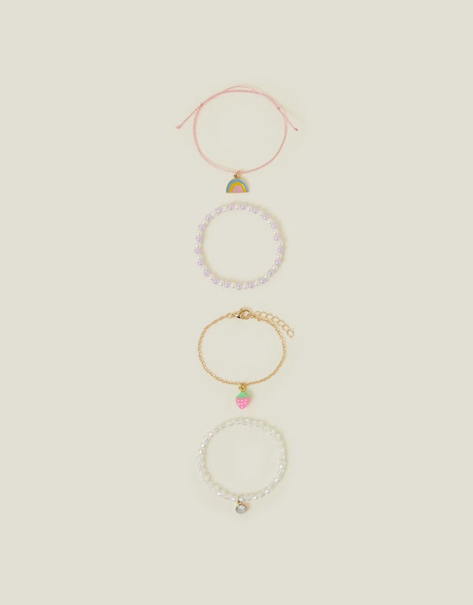 4-Pack Girls Spring Friendship Bracelets, , large