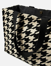 Textile Dogtooth Tote Bag, , large