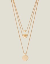 Classic Discs Layered Necklace, , large
