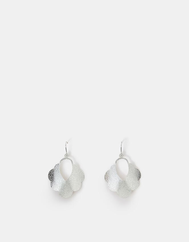 Textured Cloud Drop Earrings, , large