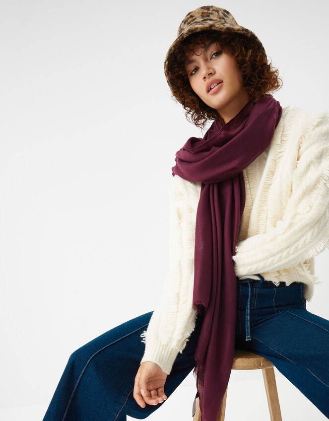 Plain Lightweight Scarf, , large