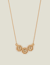 Boxed Flower Pendant Necklace, , large