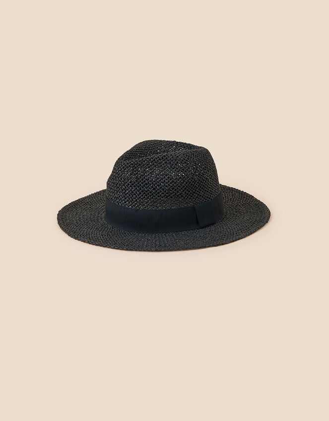 Open Weave Fedora Hat, , large