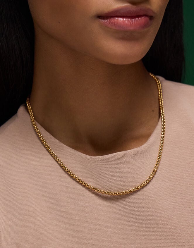 Stainless Steel Rope Chain Necklace, , large