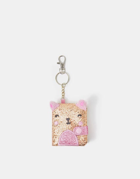 Girls Cat Notebook Keyring, , large