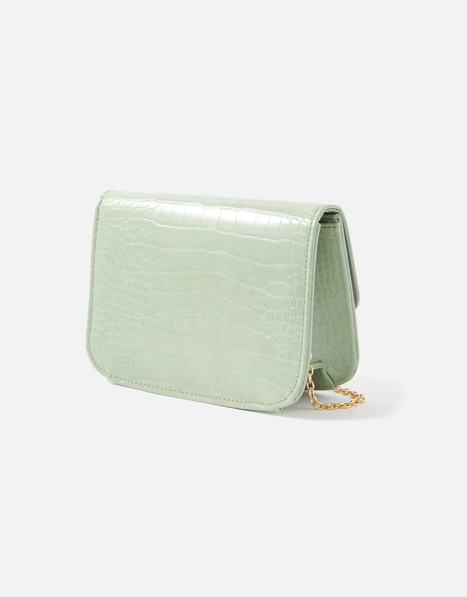 Lock Detail Chain Bag, Green (GREEN), large