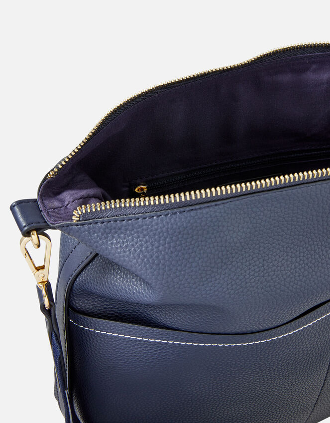 Sasha Webbing Shoulder Bag, Blue (NAVY), large