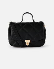 Alani Quilted Cross-Body Bag, Black (BLACK), large