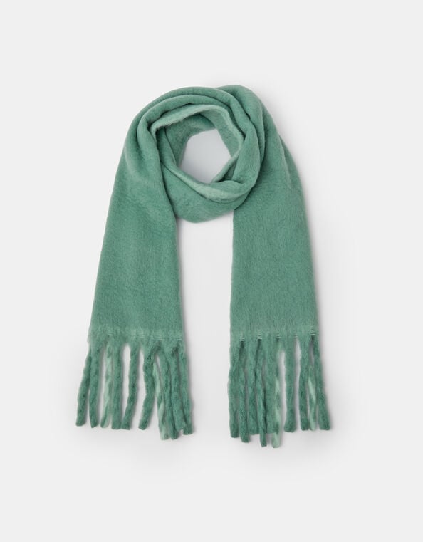 Super Soft Contrast Knitted Scarf, , large