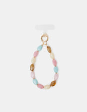 Chunky Resin Beaded Wrist Phone Strap, , large