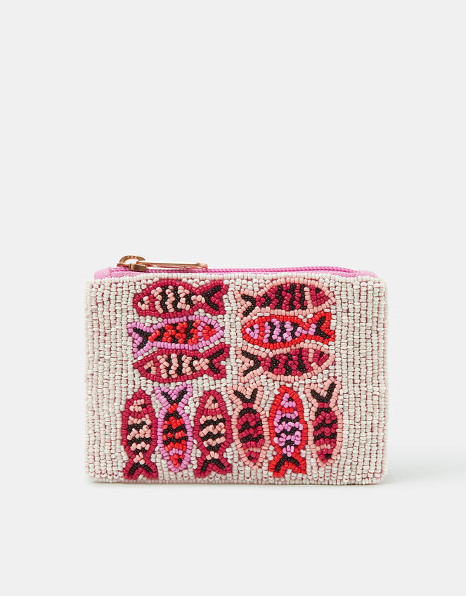 Fish Beaded Coin Purse, , large