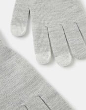 Shimmer Knit Touchscreen Gloves, Grey (LIGHT GREY), large