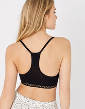 Comfort Crop Top with Natural Bamboo Fibres, Black (BLACK), large