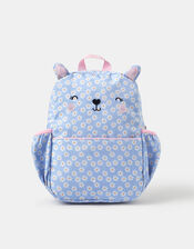 Girls Daisy Print Cat Backpack, , large