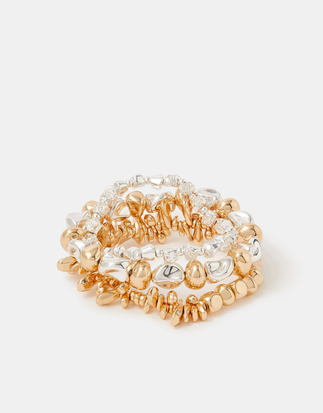 3-Pack Mix Bead Stretch Bracelets, , large