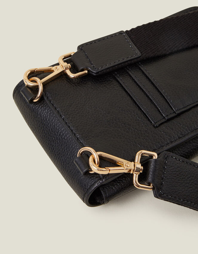 Twist-Lock Leather Phone Bag, , large