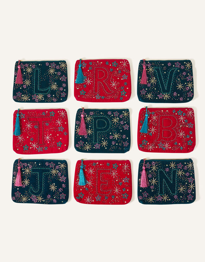 Initial Pouch, Teal (TEAL), large