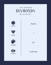 Lab Grown Diamond Pav&eacute; Cross Stud Earrings 9ct Gold, , large