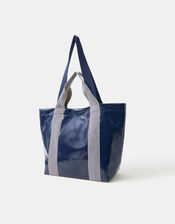 Double Strap Patent Shopper Bag, , large