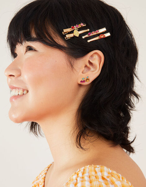 Fruity Hair Clips 4 Pack, , large