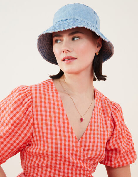 Denim Bucket Hat, , large