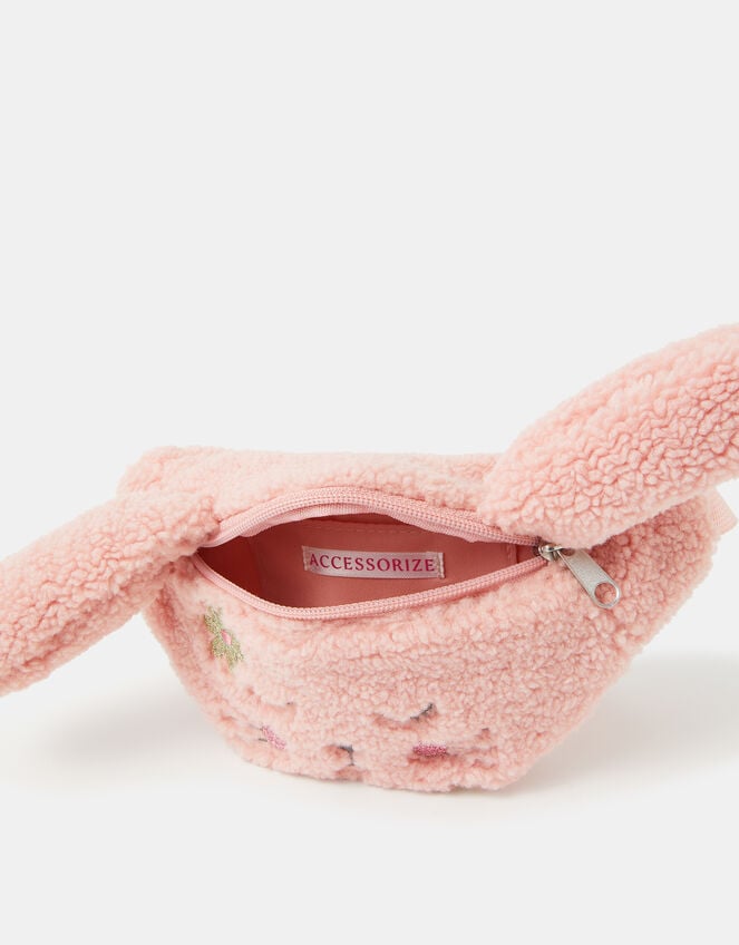 Girls Borg Bunny Belt Bag, , large