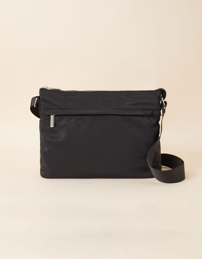 Pocket Cross-Body Bag with Recycled Nylon, , large