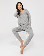 Grey Marl Joggers, Grey (GREY), large