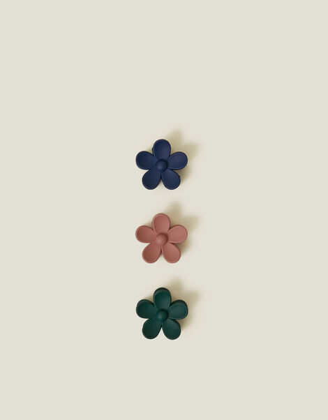 3-Pack Mini Flower Claw Clips, , large