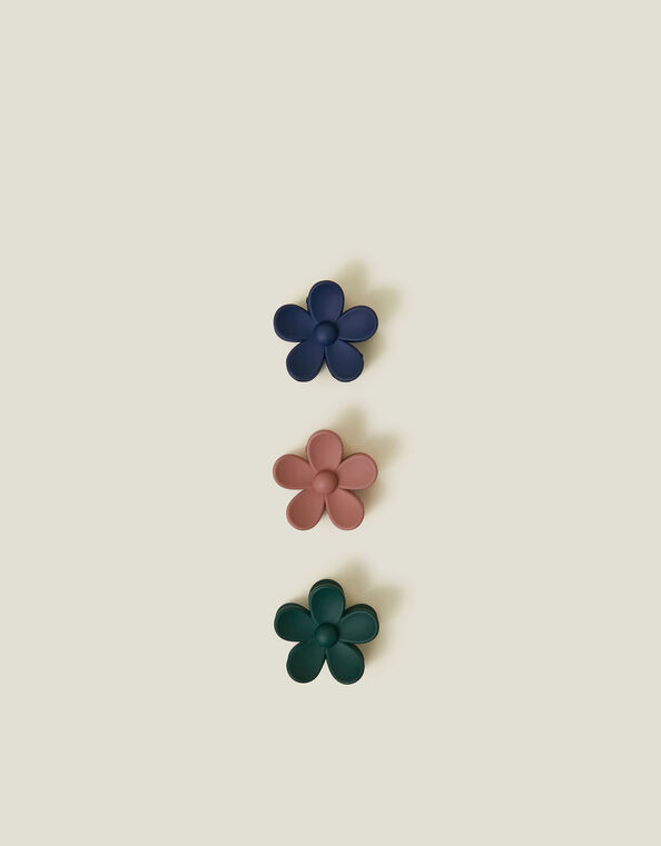 3-Pack Mini Flower Claw Clips, , large