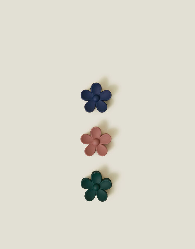 3-Pack Mini Flower Claw Clips, , large