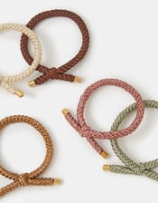 5-Pack Knot Cord Hair Bands, , large