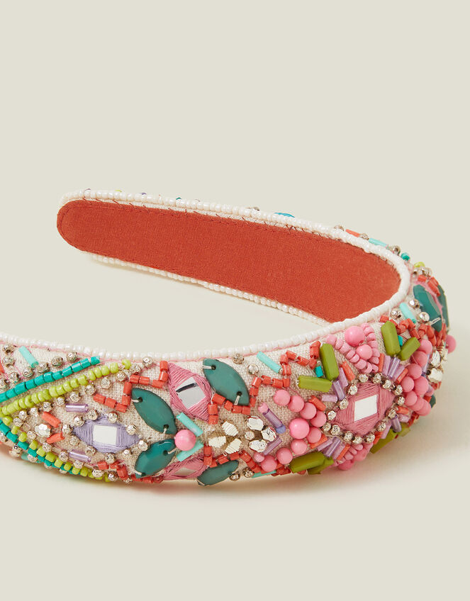 Beaded Mirror Headband, , large