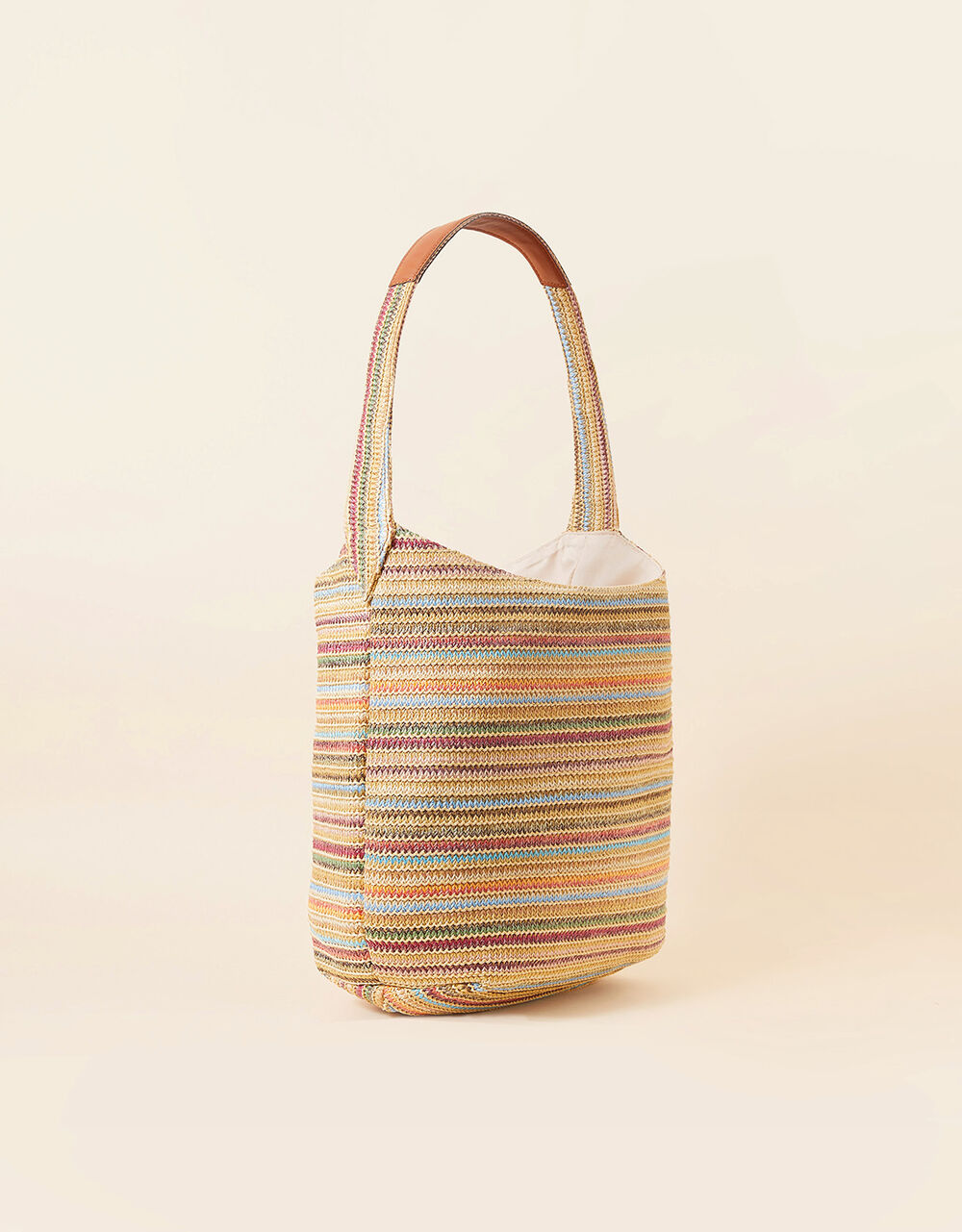 Penelope Slouch Bag in Black Raffia