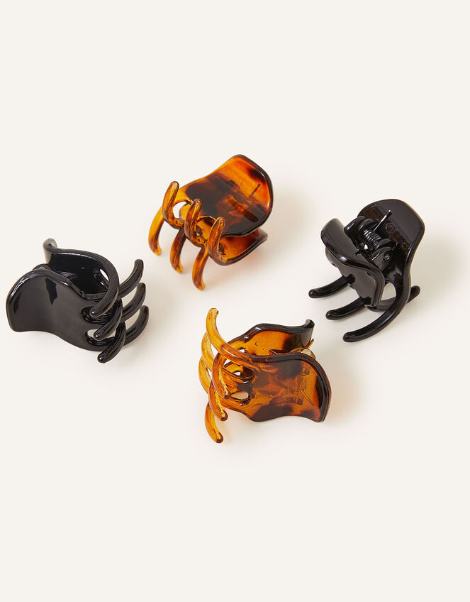Small Tortoiseshell Claw Clips 4 Pack, , large