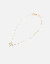 Gold-Plated Celestial Cluster Charm Pendant Necklace, , large