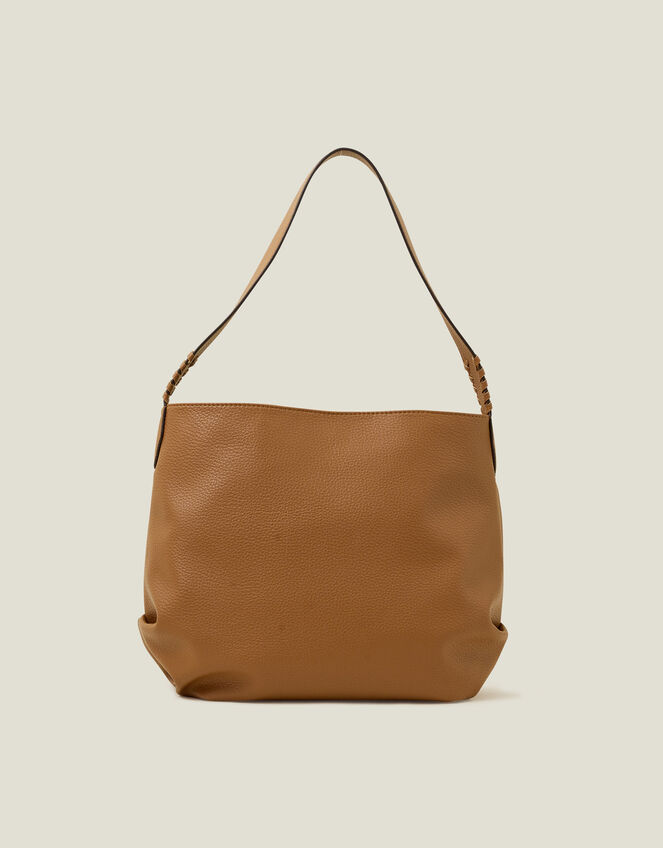 Slouch Shoulder Bag, Tan (TAN), large